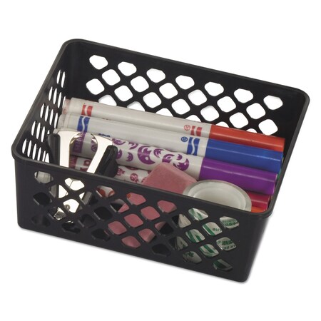 Officemate Recycled Supply Basket, 6.125" x 5" x 2.375", Black, PK3 26201